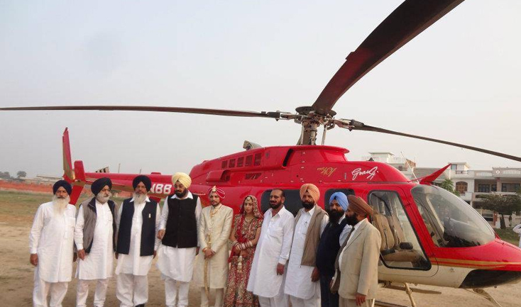Charter Helicopter for Wedding in Gujrat