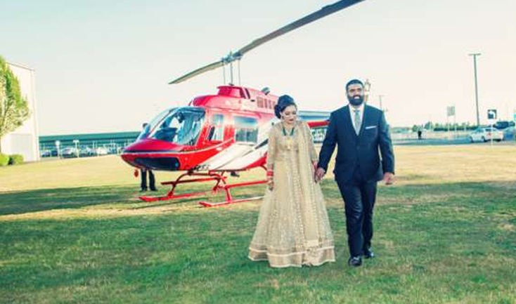 Hire Helicopter for Wedding in West Bengal